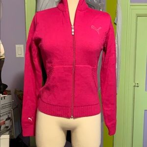 Puma hot pink sweater size M